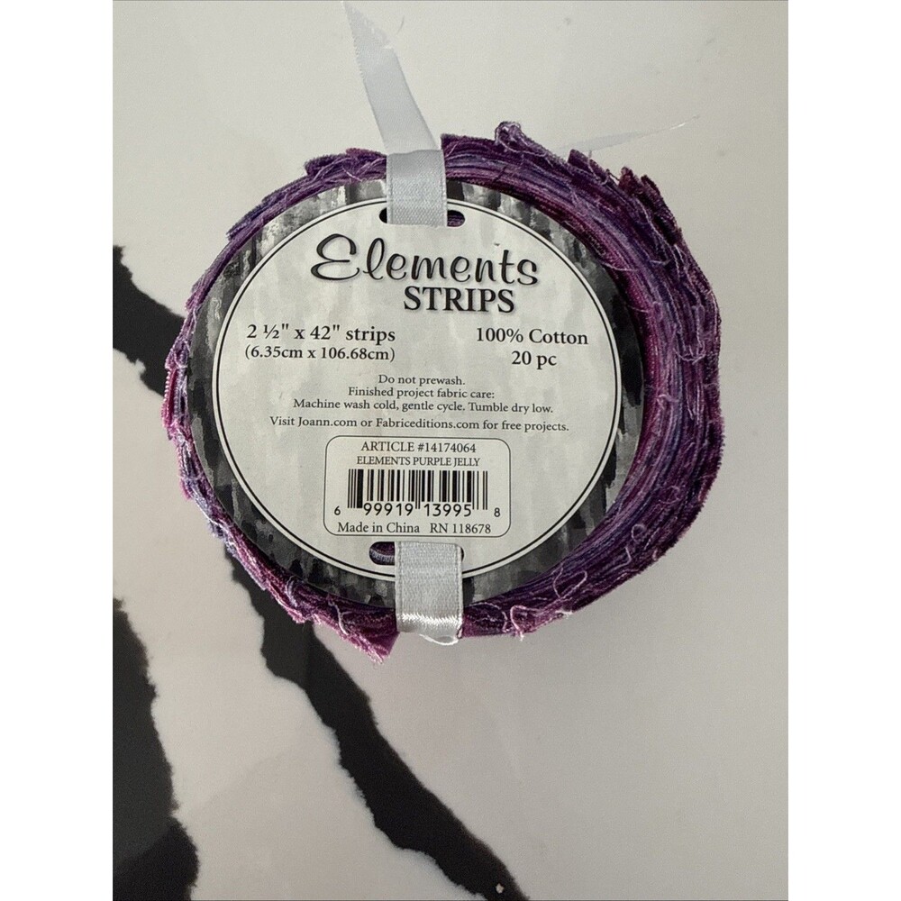 NEW Quilt RJR Cotton Fabric  2.5” Jelly Roll 29 strips BURST OF COLOR